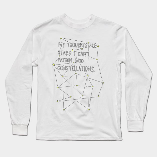 The fault in our stars quote Long Sleeve T-Shirt by Allabeckzz